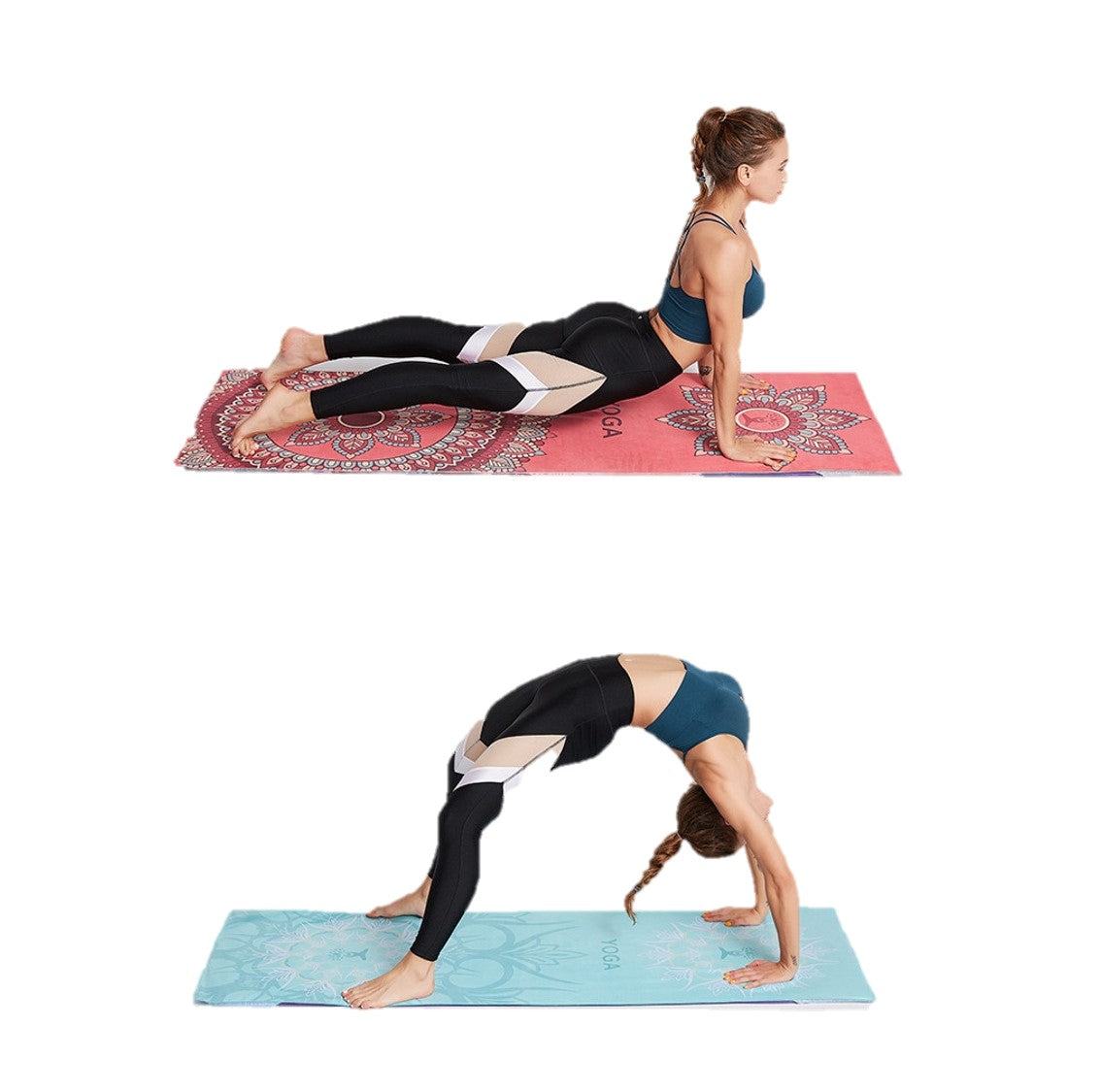 Hot Yoga Mat Towel. Non Slip Mat Cover Towel- The India Collection. WickedYo.